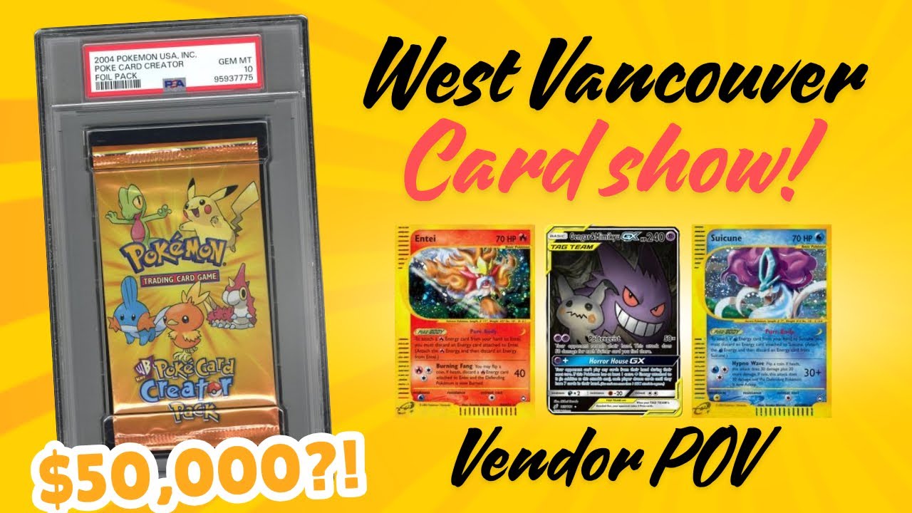 The RAREST Pack of Pokemon Cards I've Ever Seen! | Vendor POV | West Vancouver Card Show