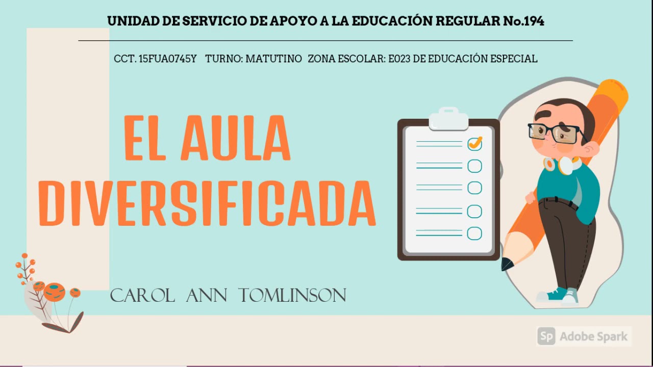 El Aula Diversificada: Agendas. Carol Ann Tomlinson