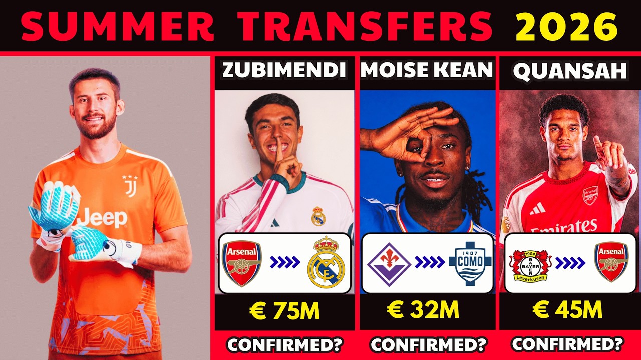 🚨 Latest Confirmed Transfers Summer 2026 🔥 Transfer News Today |   Vicario, Zubimendi, Kean & More