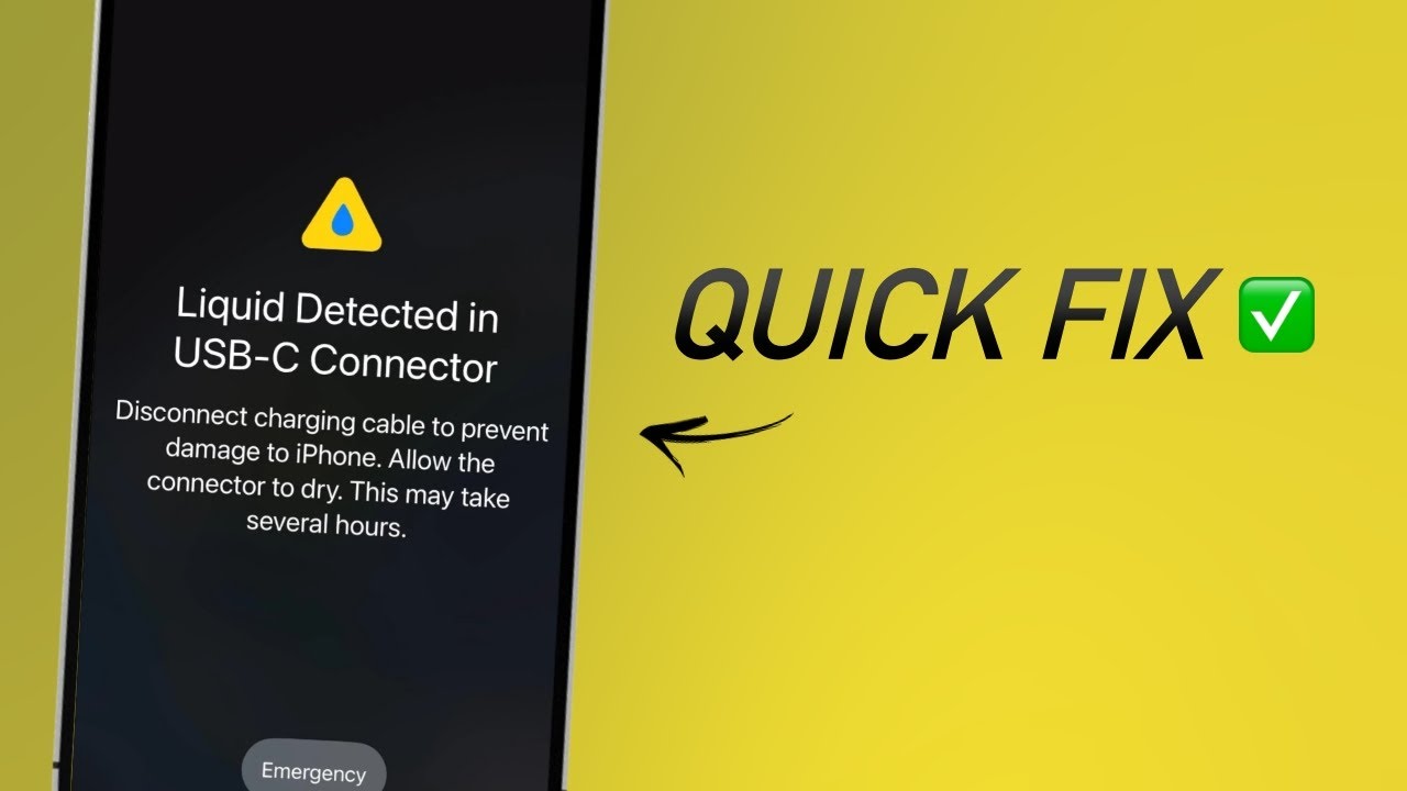 How To Dry iPhone Charging Port And Fix Liquid Detected Error!