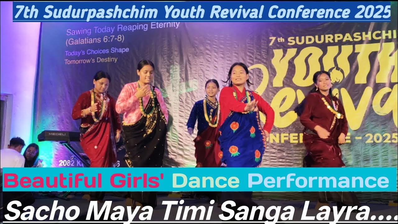  Beautiful Girls Dancing Performance. Sacho Maya Timi Sanga Layra साँचो माया ।