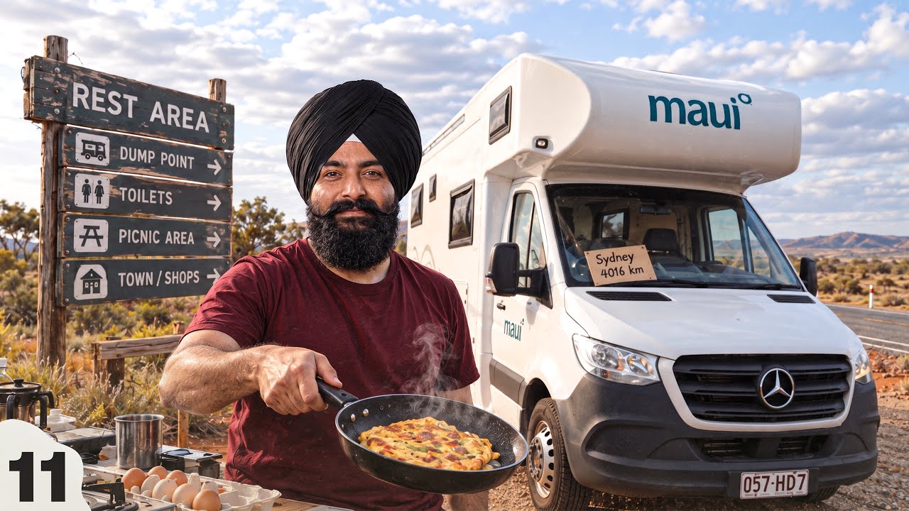 ਦਿਨ 3:🇦🇺ਆਸਟ੍ਰੇਲੀਆ ਦੇ ਸੁੰਨਸਾਨ ਰਾਹਾਂ ਤੇ Day 3 in Outback Australia🤯