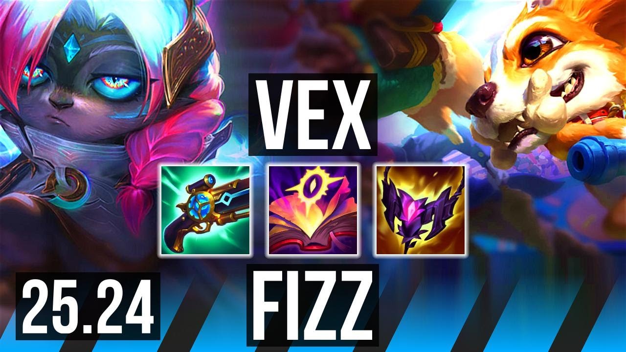 VEX vs FIZZ (MID) | Perfect KDA: 14/0/5 | NA Master | 25.24