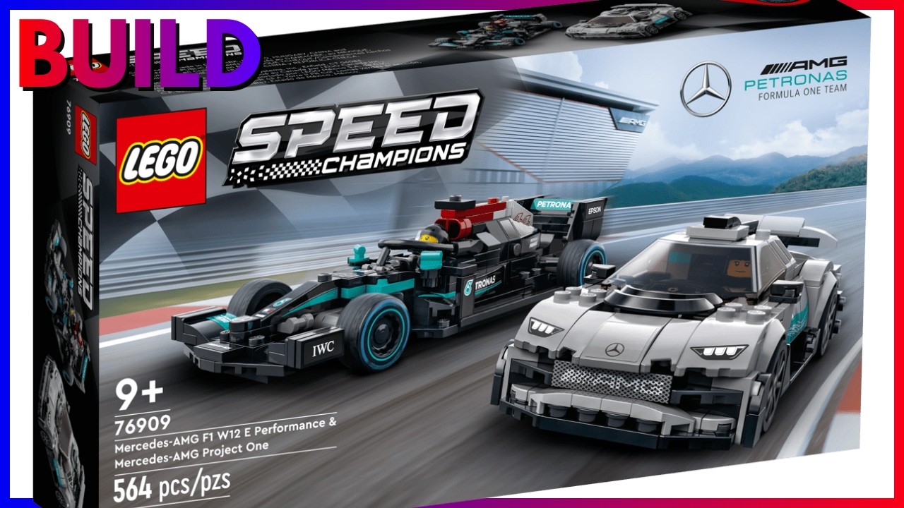 Lego 76909 Mercedes AMG F1 W12 E Performance & Mercedes AMG Project One Build