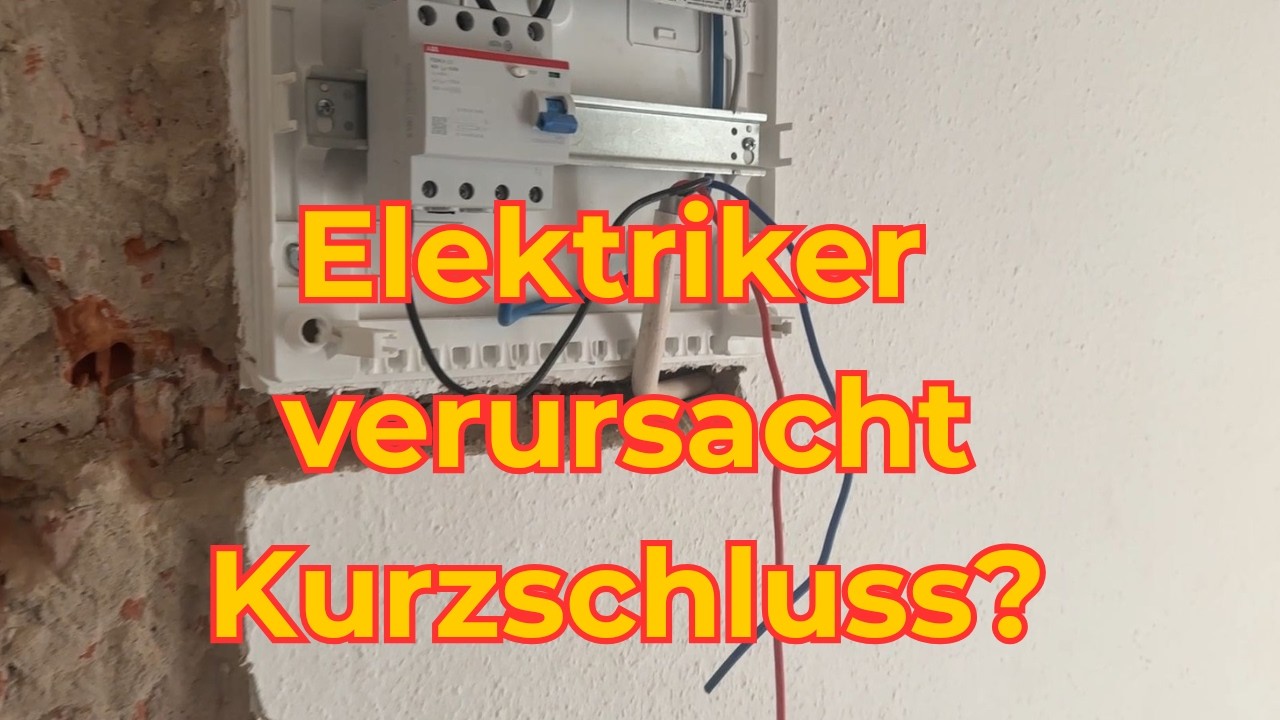 Elektriker hat Angst die Sicherung nach der Sanierung einzuschalten (Er zittert)