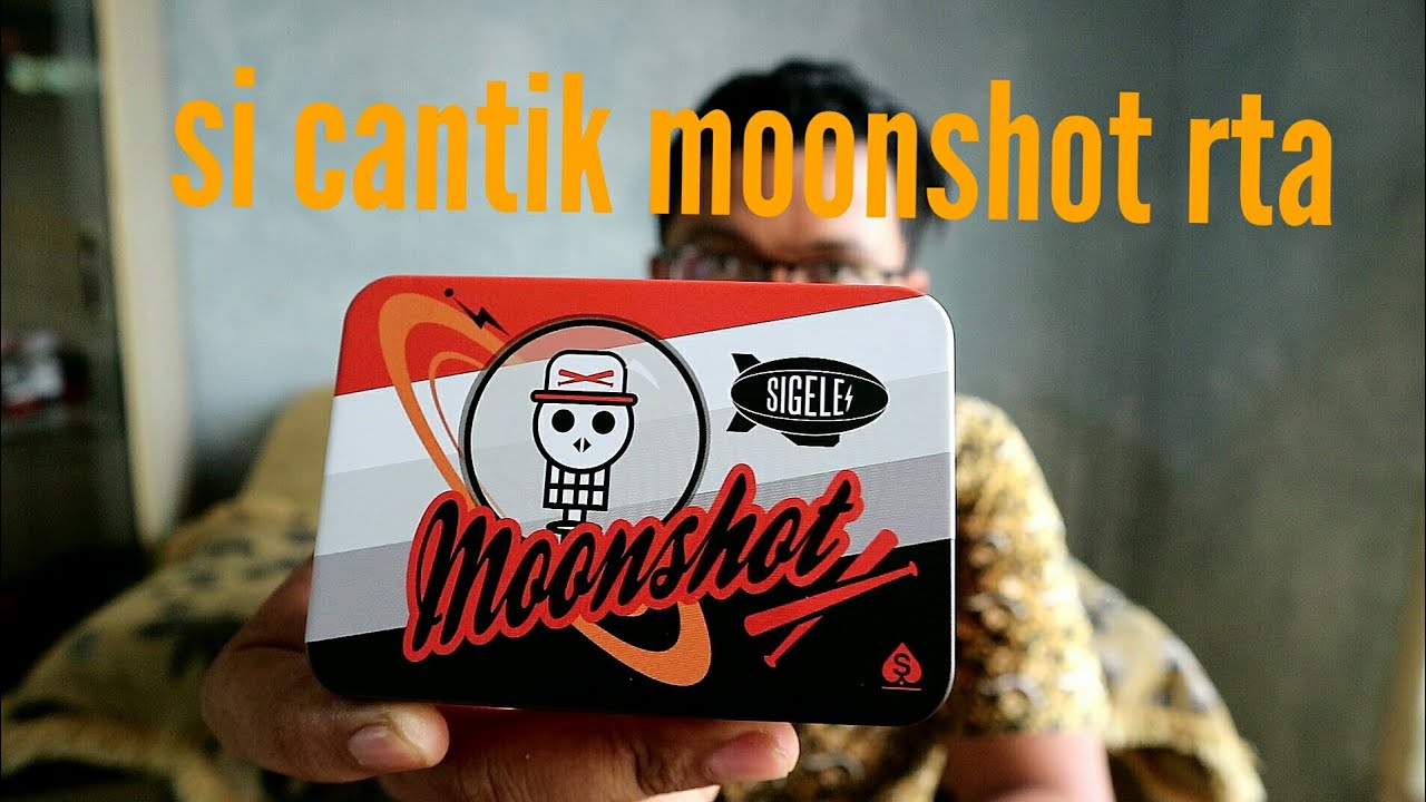 Unboxing + review = moonshot rta by sigelei (build+wick) (review indonesia)