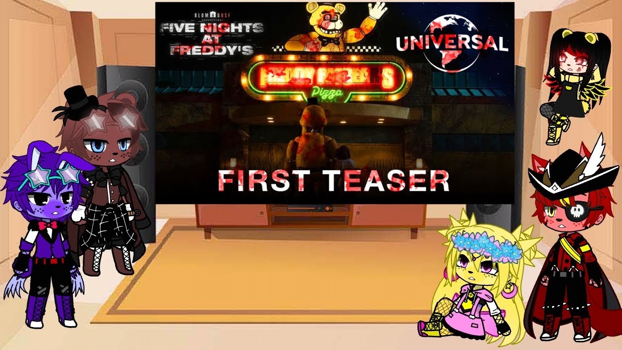fnaf+Cassidy react to (Five Nights At Freddy's | Official Trailer)