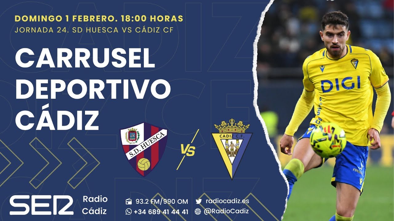 🔴 EN DIRECTO SD Huesca - Cádiz CF Carrusel Deportivo Cádiz #ligahypermotion