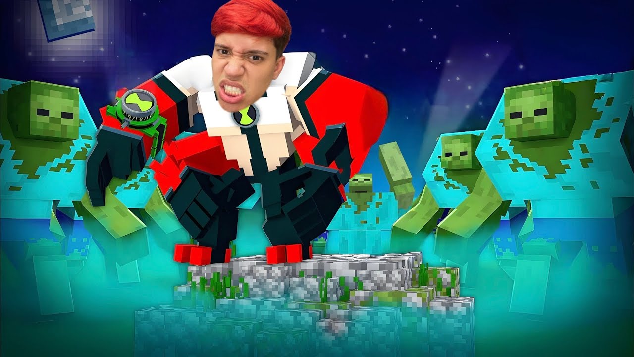 Я получил Омнитрикс Бен 10, чтобы выжить в зомби-апокалипсисе в Minecraft