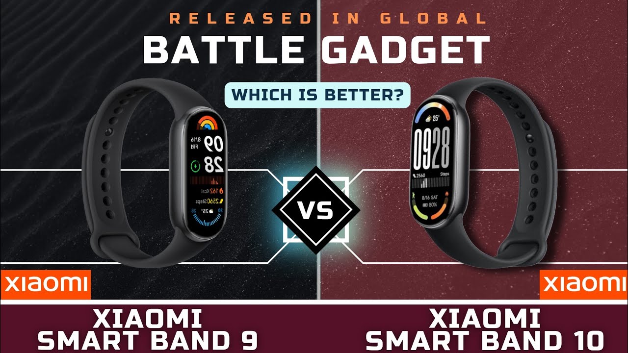 XIAOMI SMART BAND 10 VS XIAOMI SMART BAND 9 | MI BAND 10 VS MI BAND 9