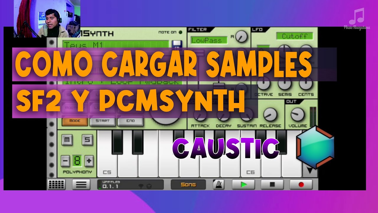 Como Cargar Samples en Caustic En Formato SF2 PCMSYNTH