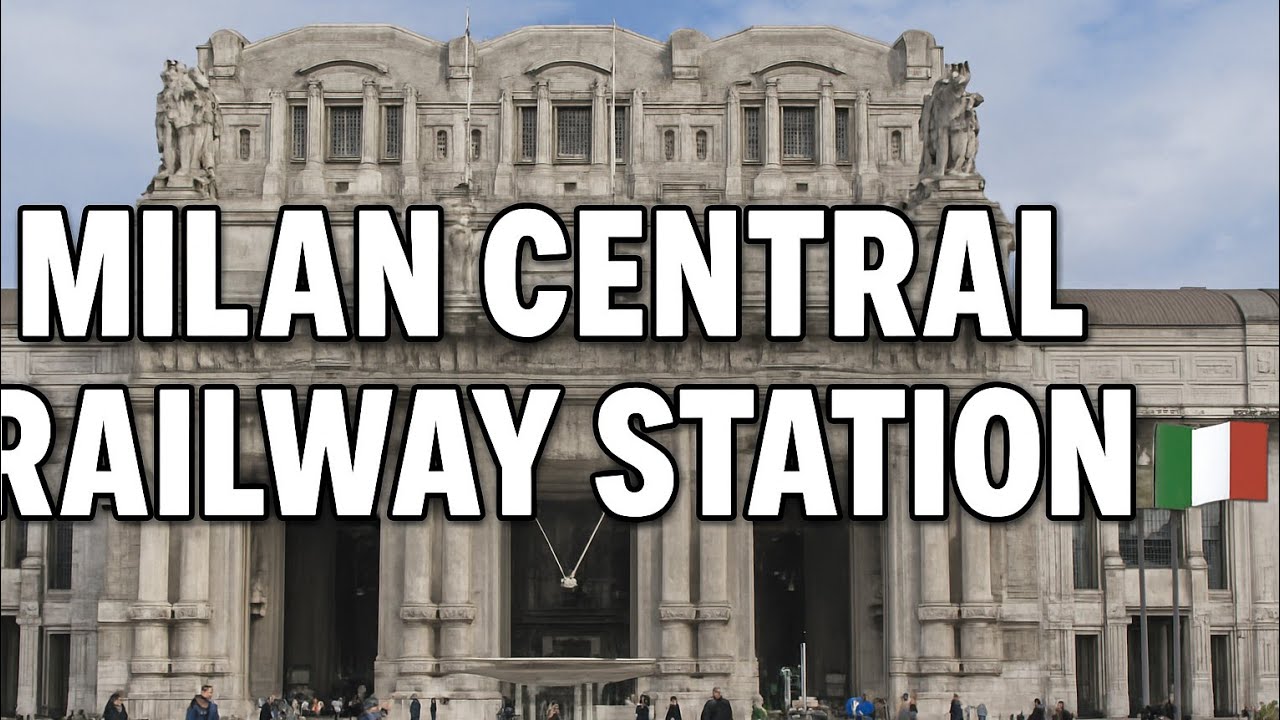 🇮🇹 Milano Centrale Railway Station | 4K Drone view and Walking Tour