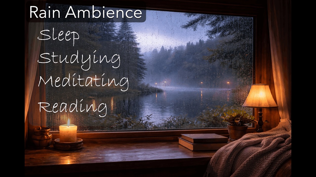 Rainy Night Ambience | Peaceful Window Rain for Deep Relaxation