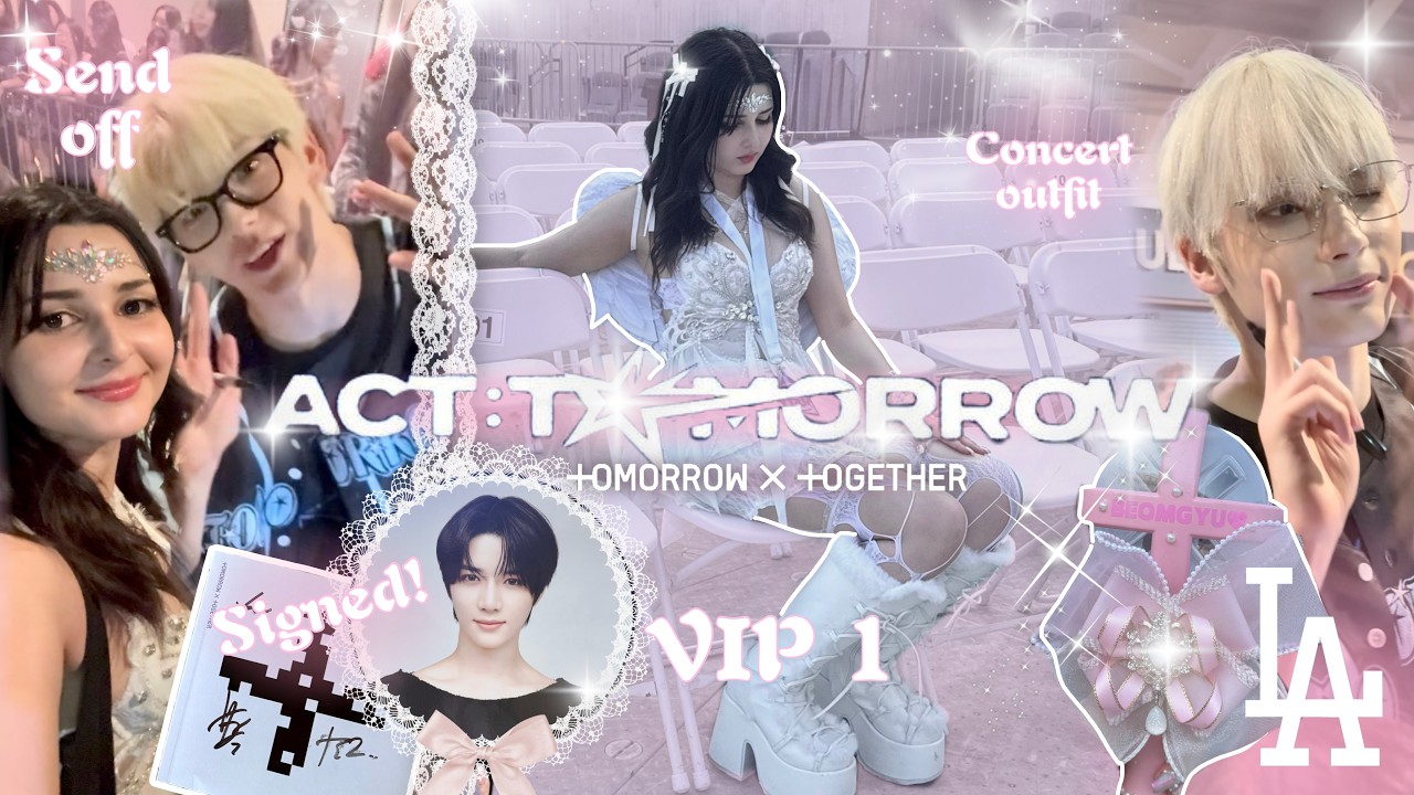 TXT CONCERT VLOG ♡ Выступление: Завтра в Лос-Анджелесе ₊˚✩⊹ VIP 1, саундчек, проводы! GRWM + дост...