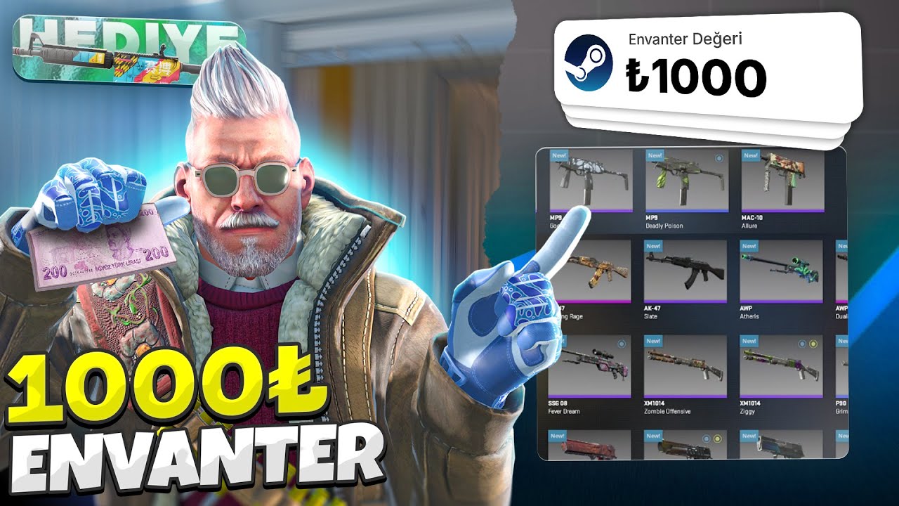 CS2 1000TL ENVANTER DİZME - DAHA İYİSİ YOK FP ENVANTER (YENİ HEDİYE)