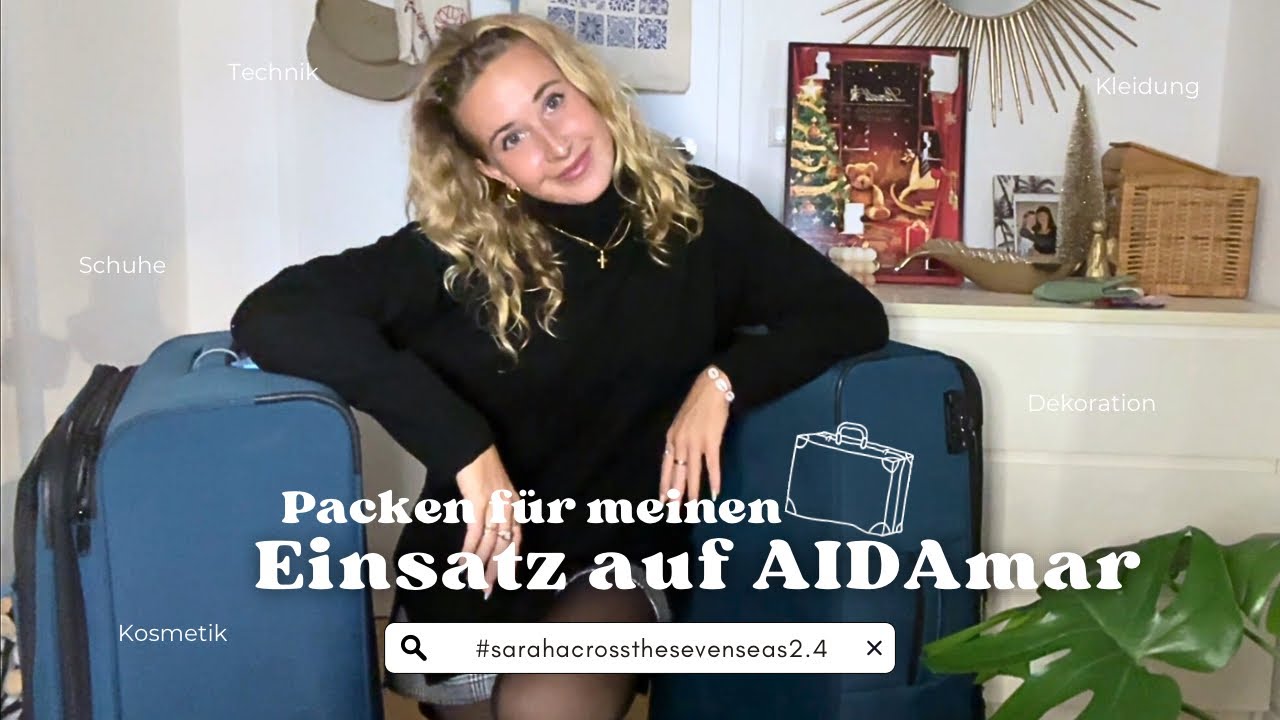 PACKLISTE als Crew für AIDAmar ⚓️🧳 satss#2.4 I Sarah Alegría