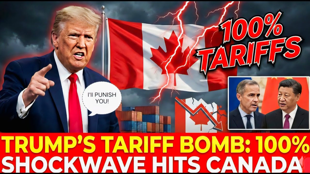 Donald Trump again threatens Canada to impose 100% tariffs on Canadian exports after deal with China