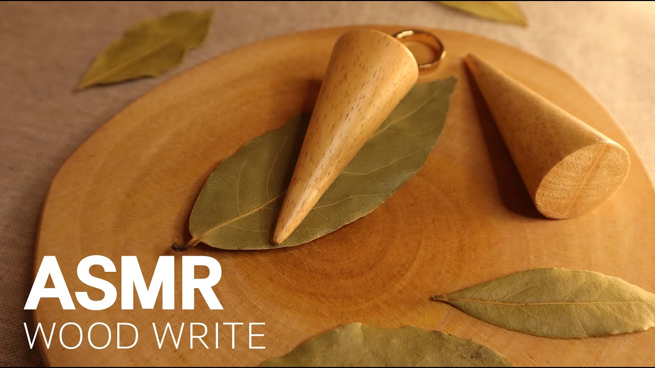 ASMR Sound of wood writing 🌳 (No Talking)