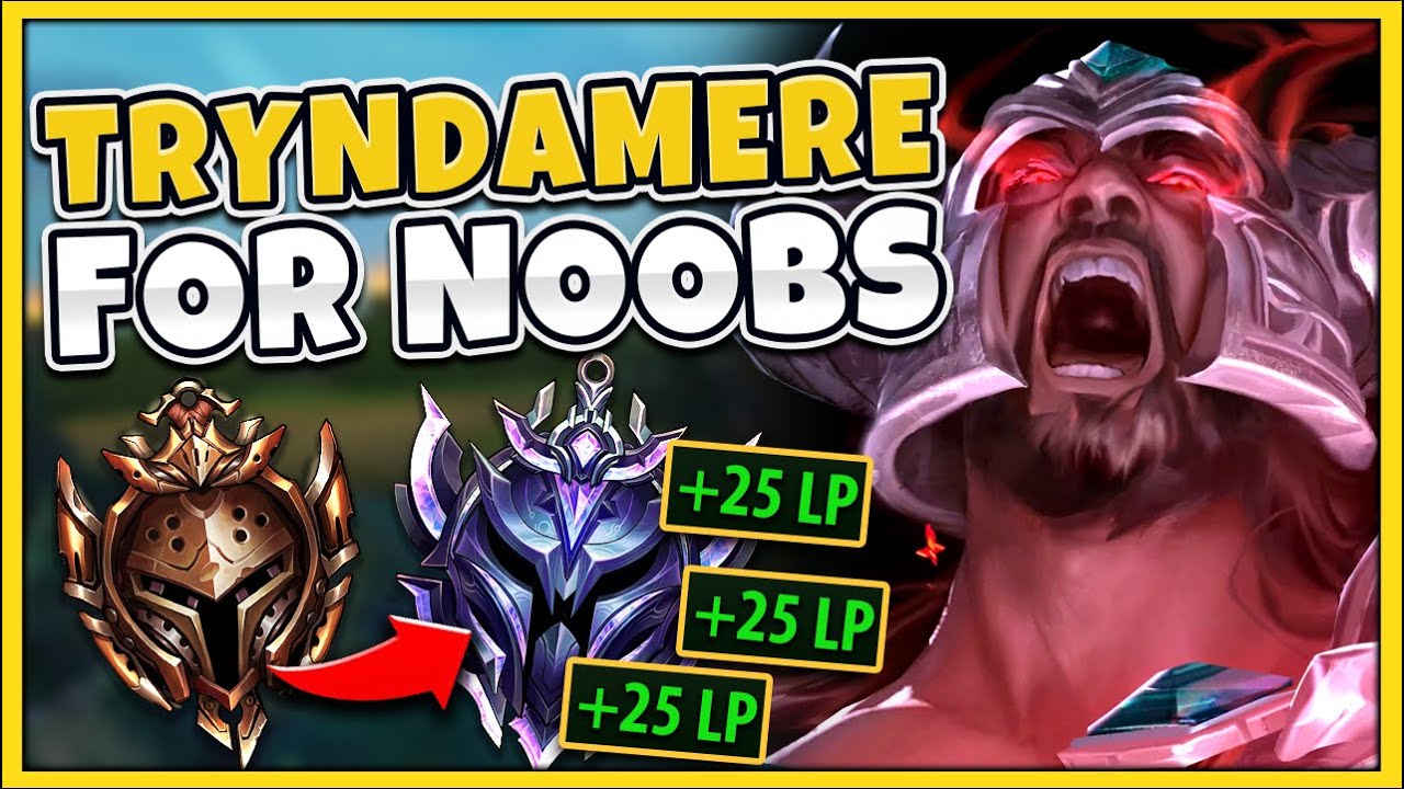 WANT TO PLAY TRYNDAMERE LIKE A PRO?! RANK 1 SHOWS YOU HOW (GUIDE FOR NOOBS) - League of Legends