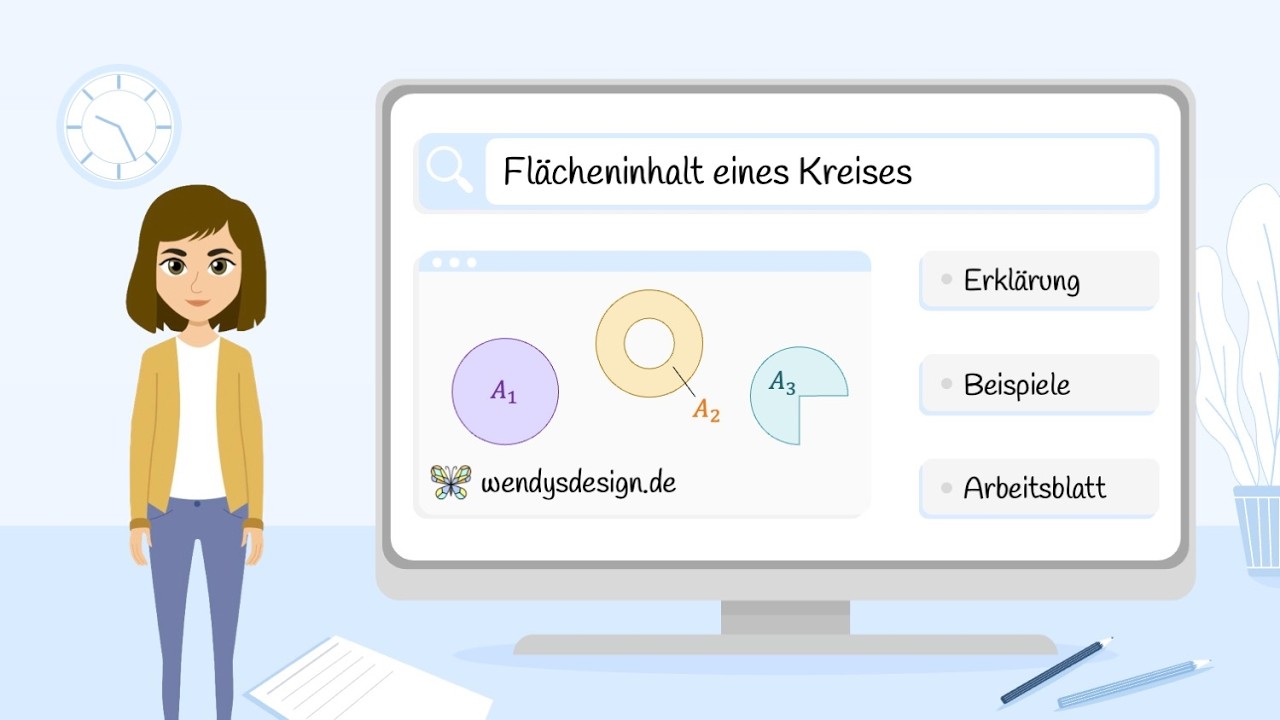Flächeninhalt eines Kreises - Formel und Beispiele