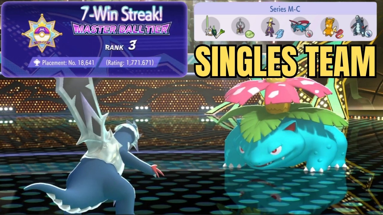 ТОП-20к с новой командой для одиночных битв!! Моя ЛУЧШАЯ КОМАНДА для Pokemon Champions Singles