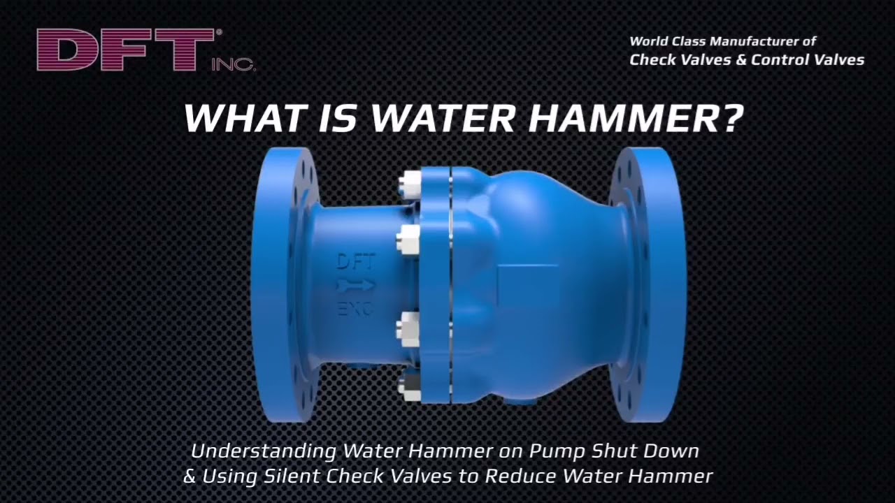Water hammer. Difference between normal check valve and silent spring type check valve
