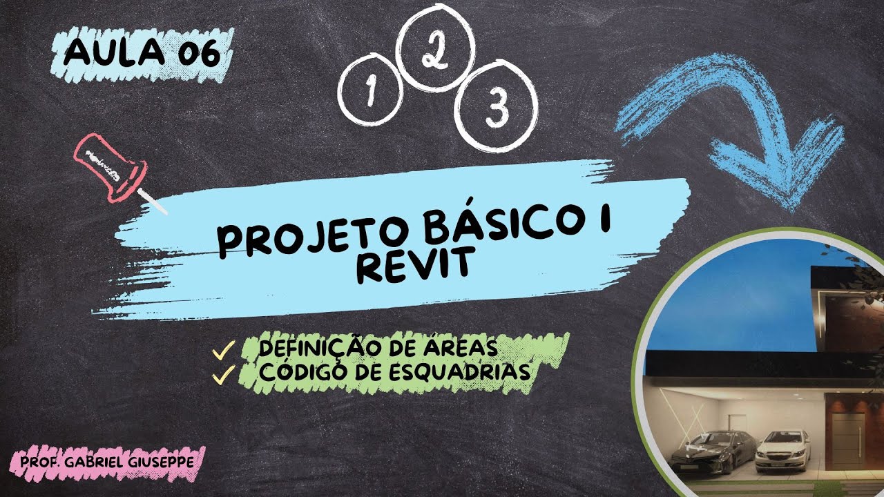 Aula 06 - Revit Básico: Configuração de Áreas e Codificação de Portas e Janelas
