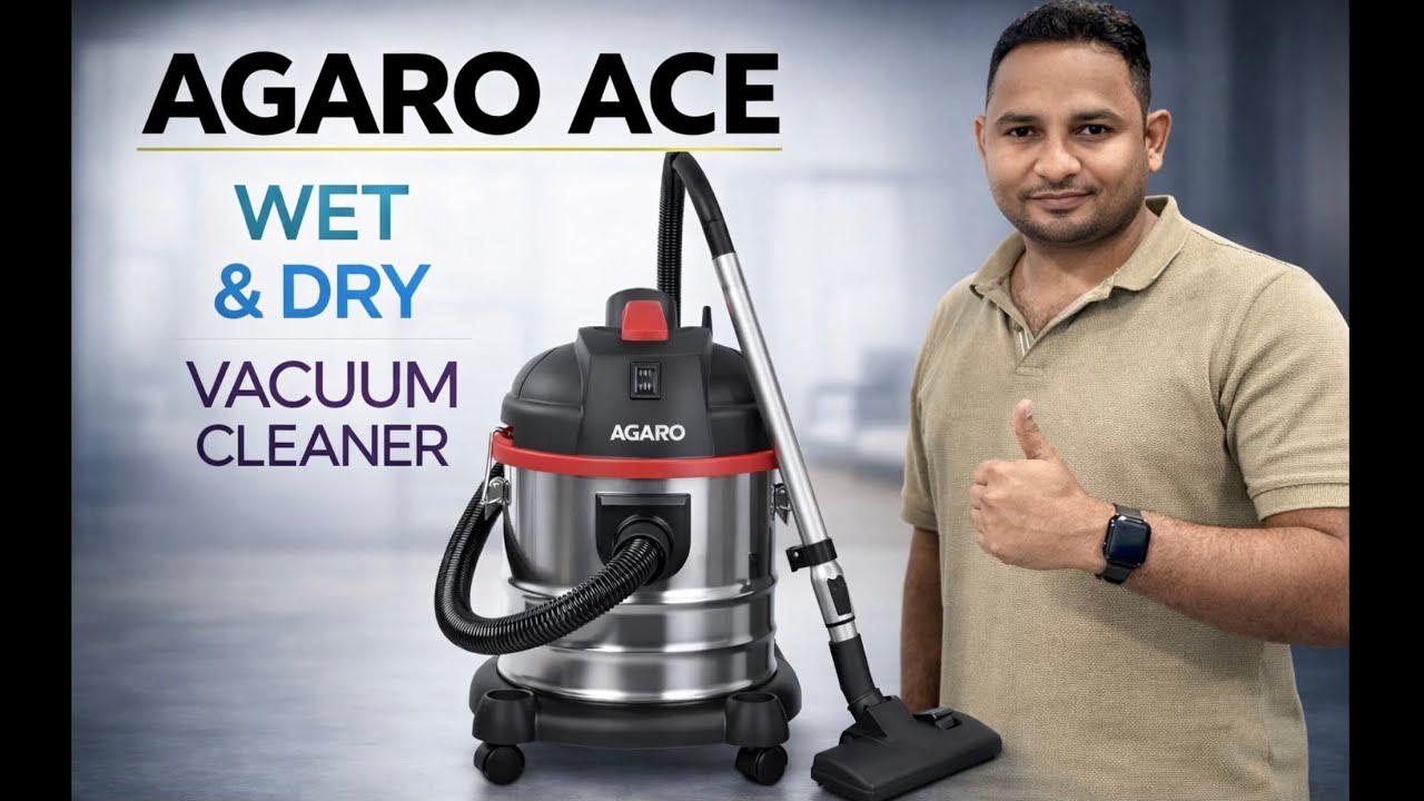 Agaro ACE Wet & Dry Vacuum Cleaner 2025 | Best Vacuum Cleaner for Car and Home | Details and Review