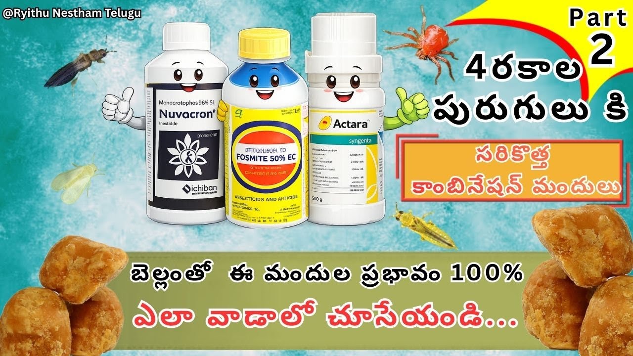 4 రకాల పురుగులు కి | సరికొత్త కాంబినేషన్ మందులు | Part-2 |