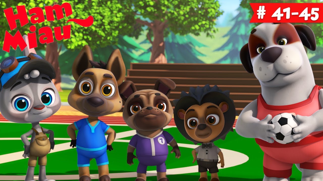 Desene animate în limba română 🐶 Ham Miau 🐱 ep. 41-45 | HeyKids