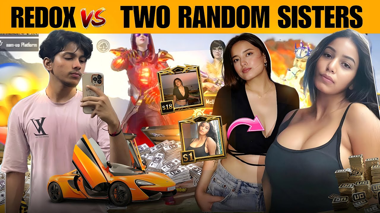 2 RANDOM SISTERS GOT SHOCKED BY MY 10KD GAMEPLAY😨 & THEY GIFTED ME UC🤑