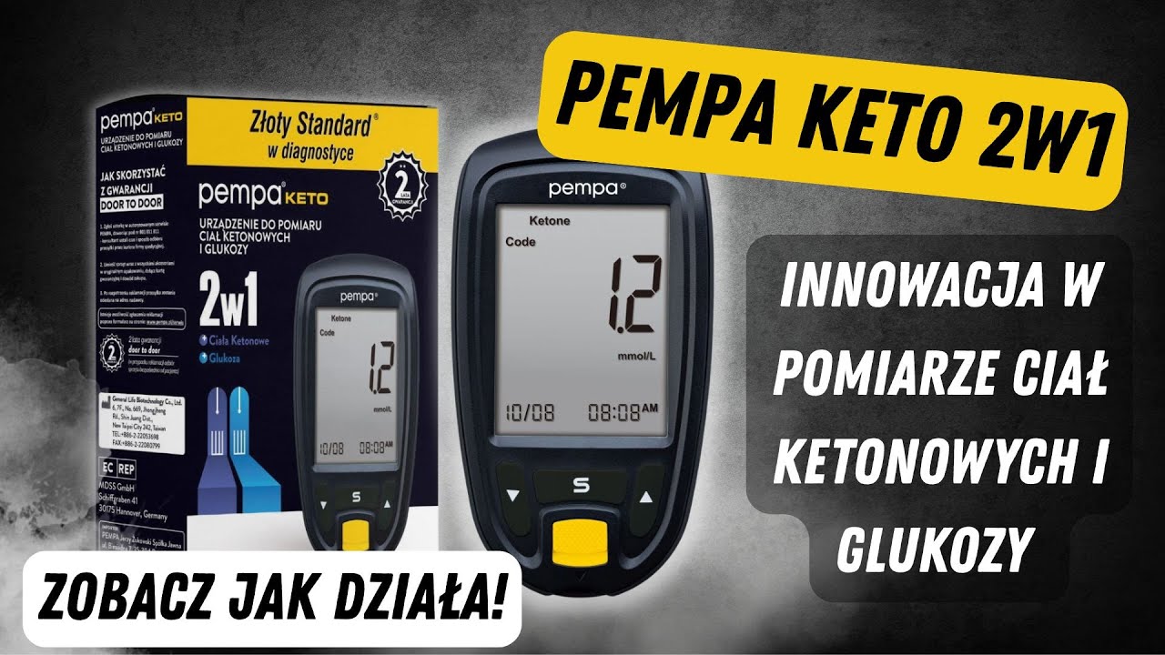 Pempa Keto 2w1 &ndash; NOWOŚĆ! Pomiar glukozy i keton&oacute;w | Instrukcja obsługi