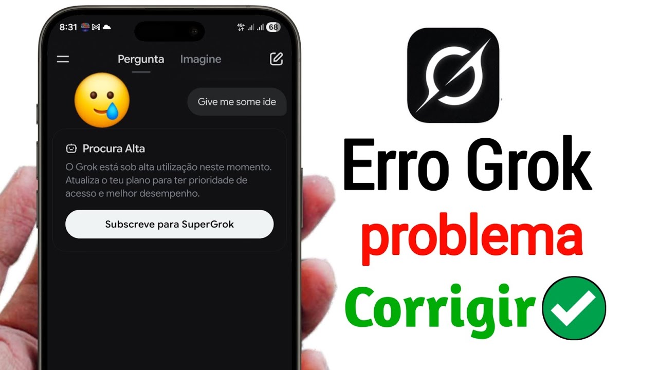 Corrigir o erro de alta exig&ecirc;ncia do Grok (2026) | Problema de funcionamento do Grok resolvido ✅