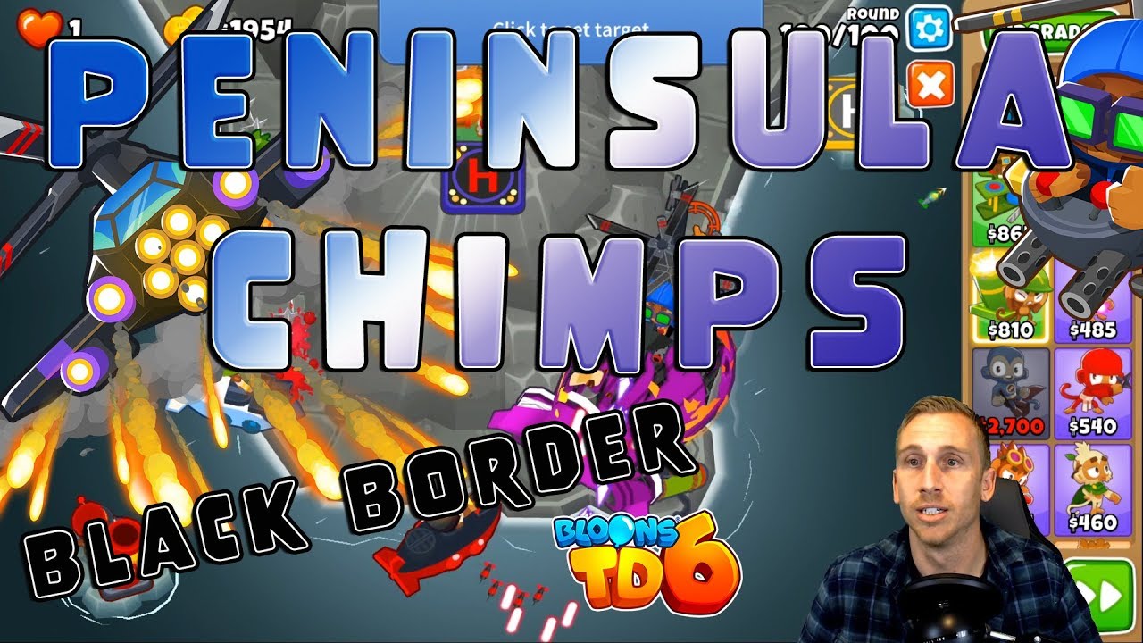 Peninsula CHIMPS - Black Border - Bloons TD 6