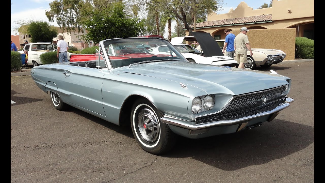 1966 Ford Thunderbird T Bird Convertible @ AZ Car Show - My Car Story with Lou Costabile