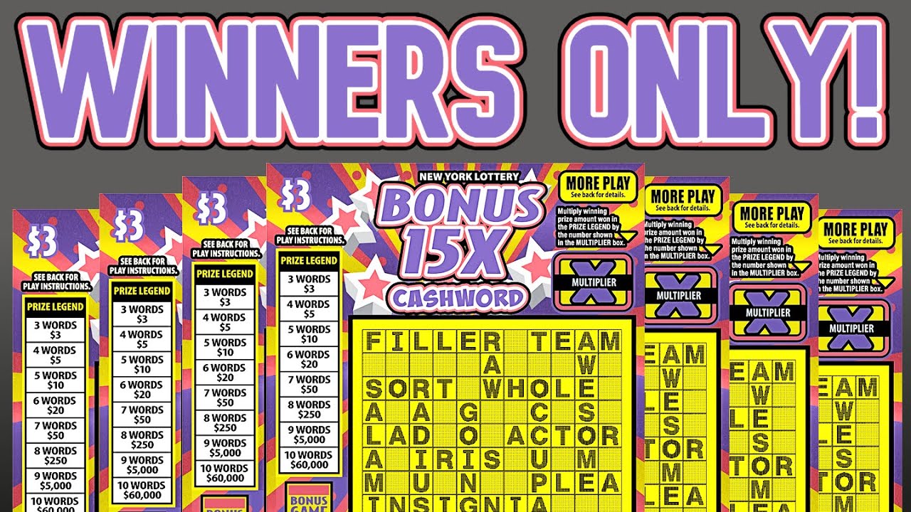 100% WINNERS Guaranteed!  Bonus X15 Cashword | New York Lottery Scratch Off Gameplay