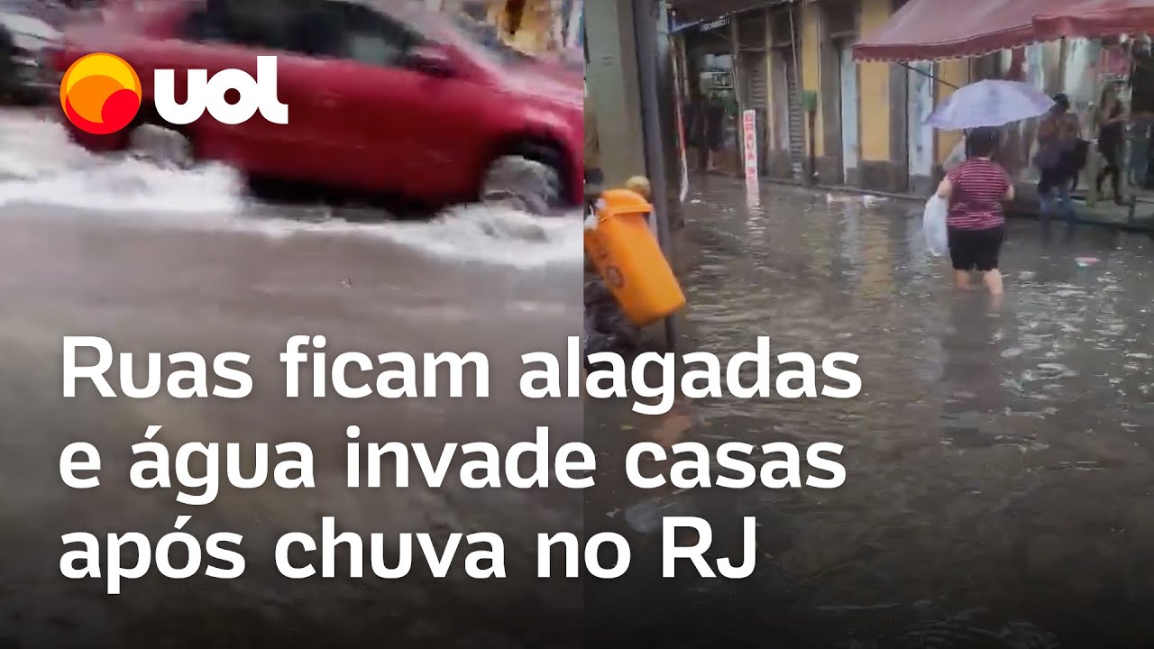 Chuva no RJ: Ruas ficam alagadas e água invade casas na Baixada Fluminense e na capital; veja vídeos