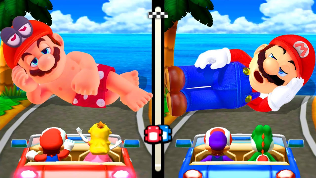 Mario Party The Top 100 Minigames -  Mario Vs Peach Vs Yoshi Vs Waluigi (Master Difficulty)
