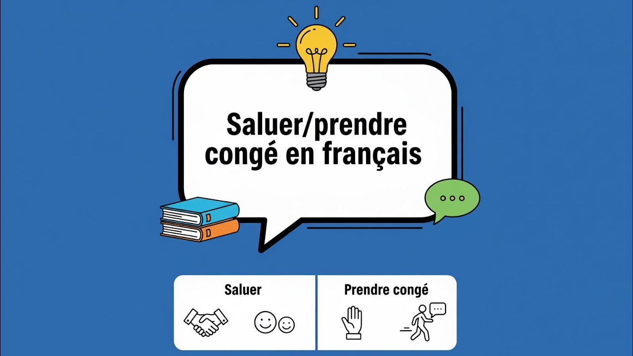 Saluer/prendre congé en français