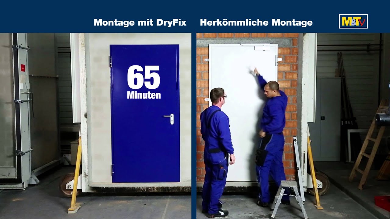 Metallhandwerk 3.2014: Vergleich Einbau einer Mörtelzarge mit mörtelfreier Hörmann-DryFix-Zarge