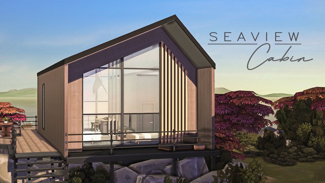 Seaview Cabin | The Sims 4 Speed Build | NO CC | Stop Motion | Dream Home Decorator