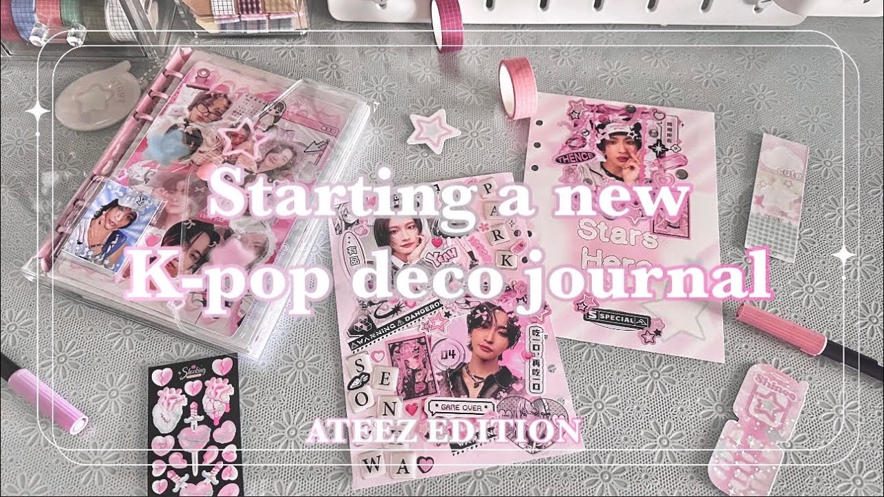 Starting a new K-pop deco journal for the first time💕 (ep.1)