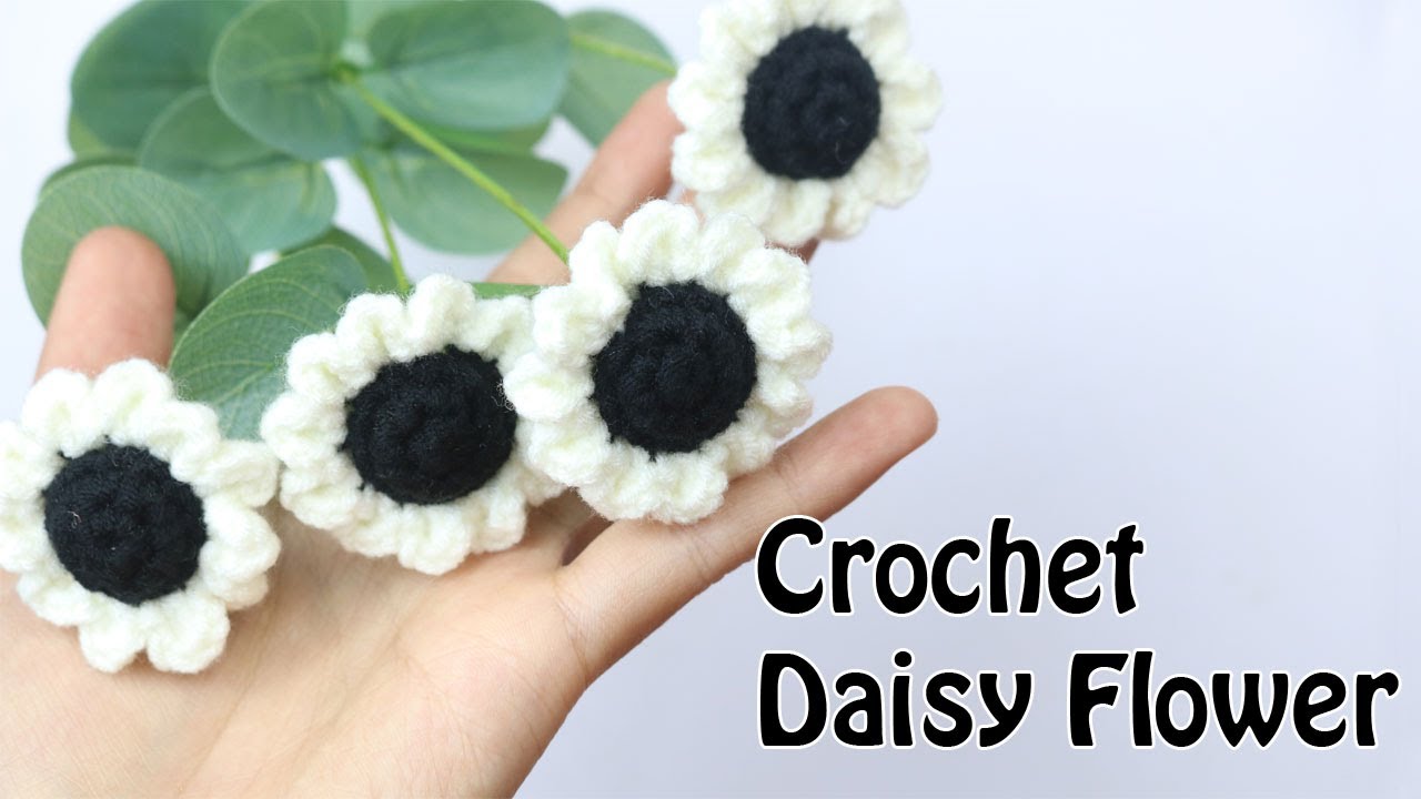 Crochet Daisy Flower l Móc Hoa cúc trắng l Boom House