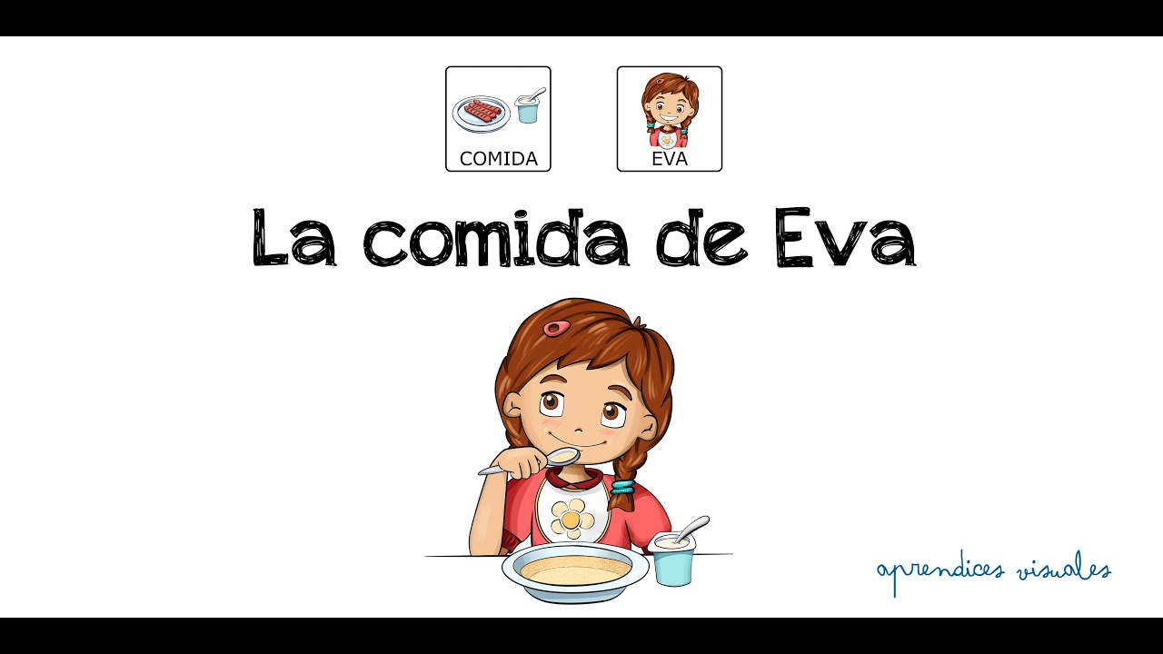 Cuentacuento : LA COMIDA DE EVA | Cuento infantil con pictogramas