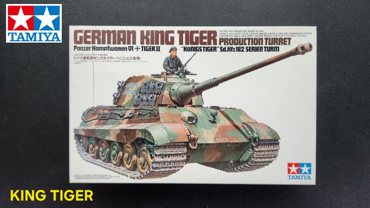 TAMIYA 1/35 German King Tiger Production Turret | Military Model Unboxing