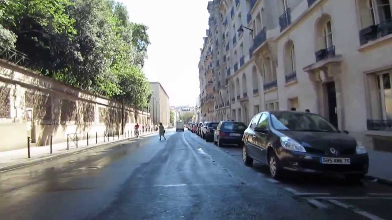 Cycling in Paris: Bd Saint-Germain _ Rue Linne _ Rue Geoffroy Saint-Hilaire _ Rue Poliveau