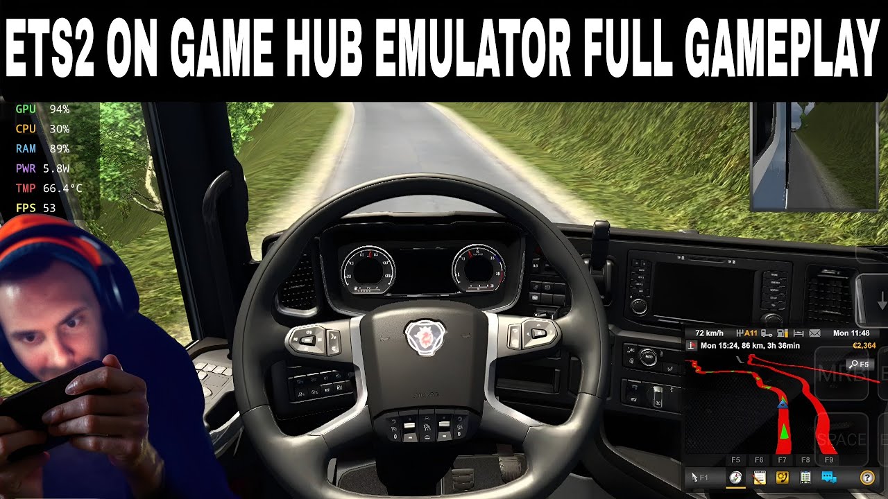 Euro Truck Simulator 2 Android Gameplay | How to Install & Play ETS2 on Android with Game Hub