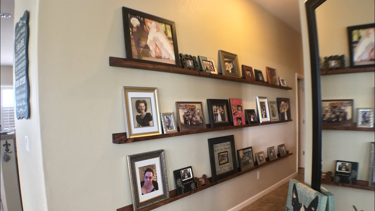 Easy DIY Picture Ledges