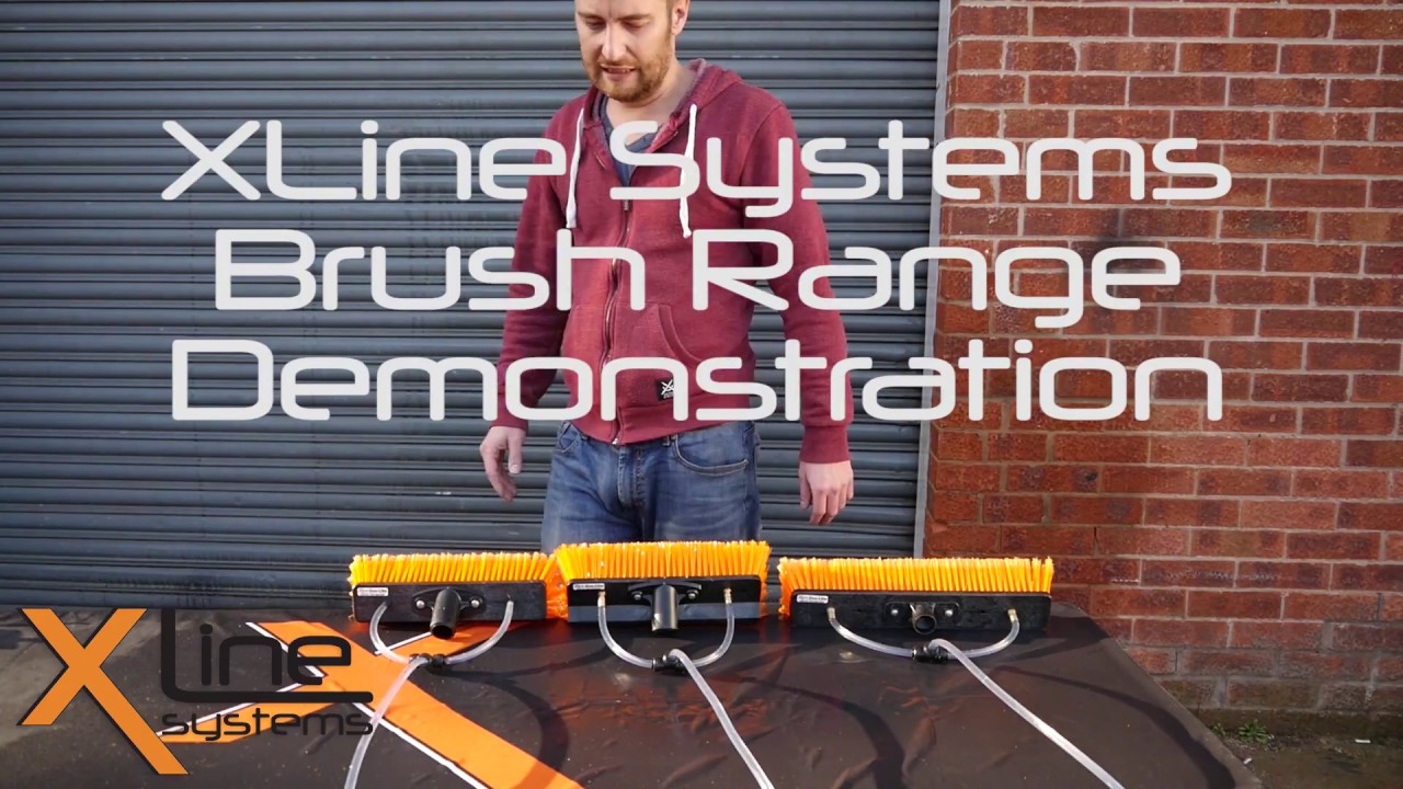 Xline WFP Brush Demonstration Video - Water Fed Window Cleaning Brushes