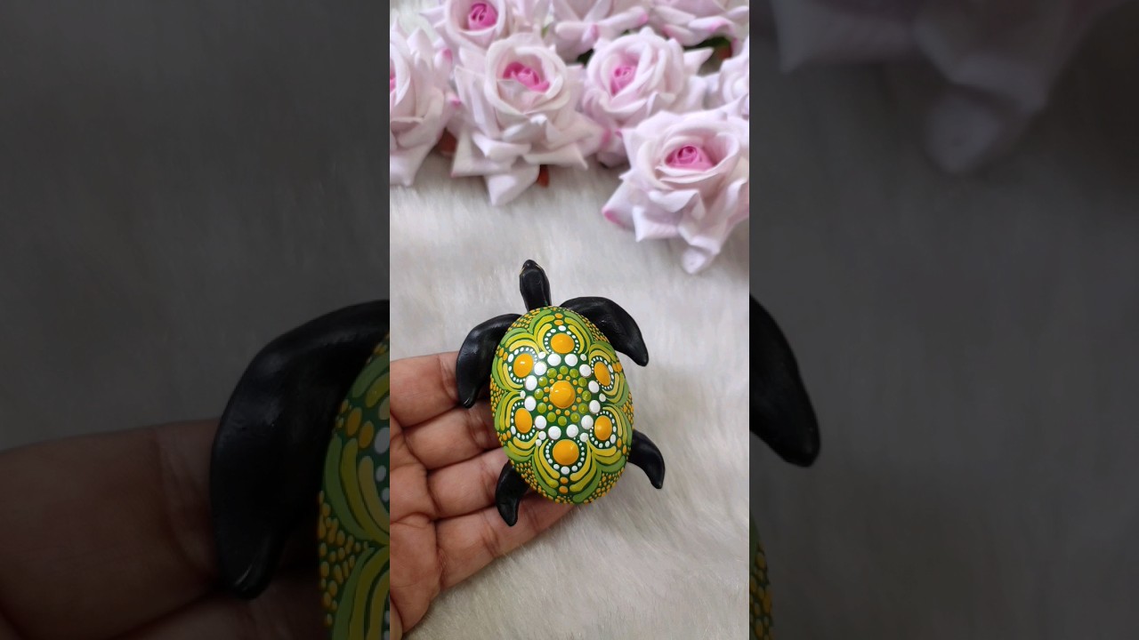 #shorts Turtle Mandala | How To Paint a Turtle #mandala #turtle  #youtubeshorts #viral